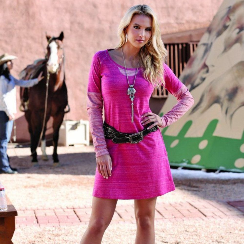 Cruel Girl Sz S, Two Tone Pink Sweatshirt Dress